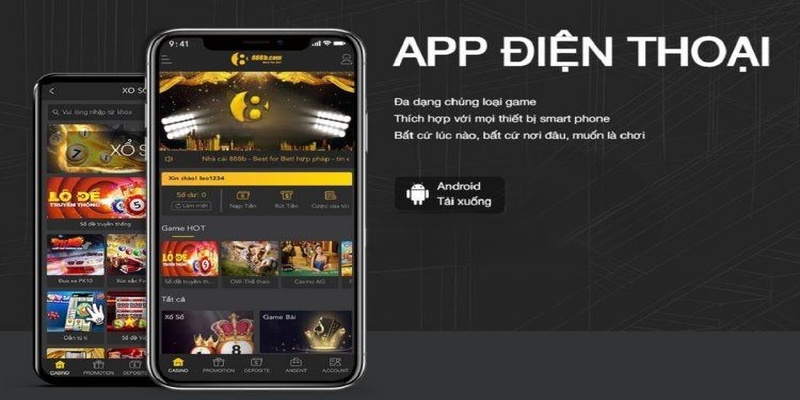 Tải App 888B - Tải Nhanh, Chơi Dễ, Thắng Nhận Thưởng Ngay